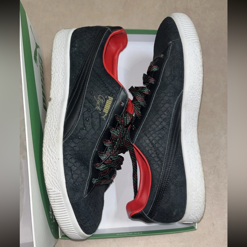 Puma Clyde GCC Men’s Size US 11 Black Red Green 2017 Release 362631-01